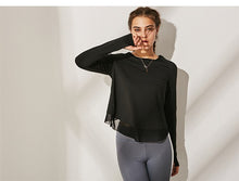 Load image into Gallery viewer, Long Sleeve Loose Yoga Shirt