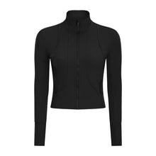 Load image into Gallery viewer, Long Sleeved Stretch Zipper Jacket