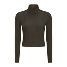 Load image into Gallery viewer, Long Sleeved Stretch Zipper Jacket