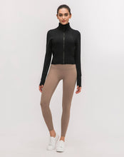 Load image into Gallery viewer, Long Sleeved Stretch Zipper Jacket