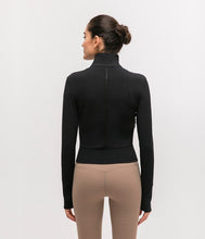 Load image into Gallery viewer, Long Sleeved Stretch Zipper Jacket