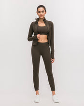 Load image into Gallery viewer, Long Sleeved Stretch Zipper Jacket