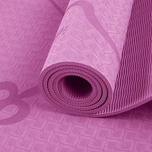 Load image into Gallery viewer, TPE Non Slip Soft Environmental Yoga Mat with Body Position Lines