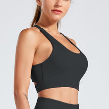 Load image into Gallery viewer, Medium Support Sports Bra with Cross Over Straps Back