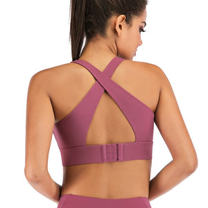 Push up Padded Cross-Back Bra Top