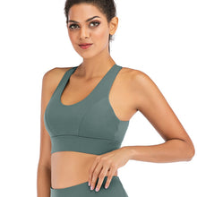 Load image into Gallery viewer, Push up Padded Cross-Back Bra Top