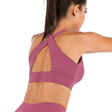 Load image into Gallery viewer, Push up Padded Cross-Back Bra Top