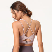 Load image into Gallery viewer, Deep V-neck Patchwork Yoga Bra