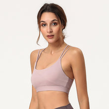 Load image into Gallery viewer, Deep V-neck Patchwork Yoga Bra