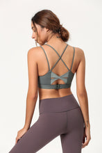 Load image into Gallery viewer, Deep V-neck Patchwork Yoga Bra