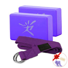 Load image into Gallery viewer, EVA Yoga Blocks &amp; Strap